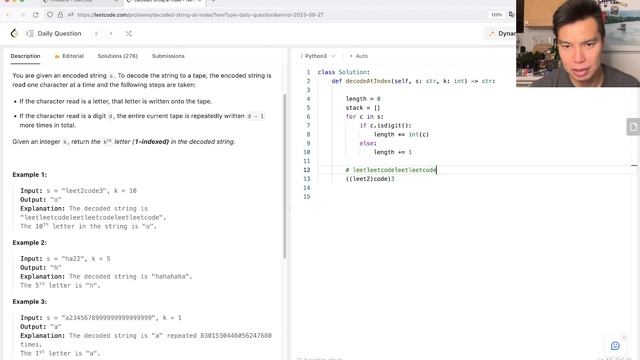 880. Decoded String at Index - Day 27/30 Leetcode September Challenge смотреть онлайн