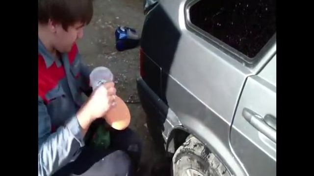 Как убрать глубокую царапину самому дрелью.Ваз 2114.Коломн смотреть онлайн