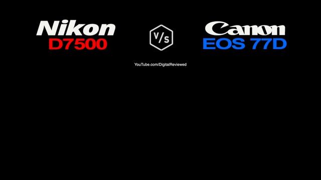 Nikon D7500 vs Canon EOS 77D (EOS 9000D) смотреть онлайн