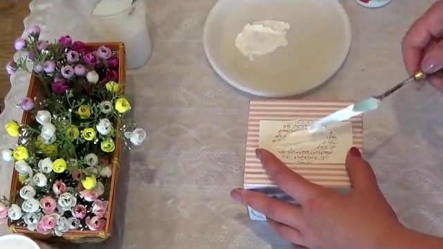 Декупаж кухонной коробки в стиле Шебби. Вилисова Ольга смотреть онлайн