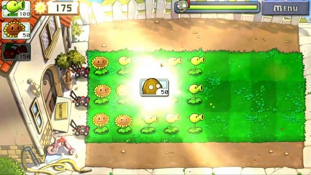 Прохожу первые 5 уровней в игре Plant vs Zombies!!!!!!! смотреть онлайн