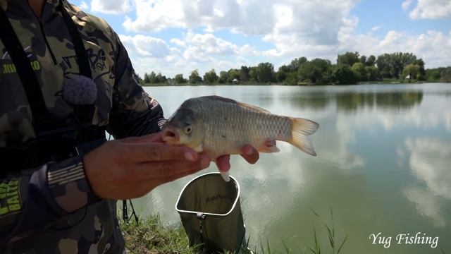 РЫБАЛКА НА ФИДЕР, ЛОВЛЯ КАРАСЯ, КАРПА, РЫБАЛКА НА ПРУДУ смотреть онлайн