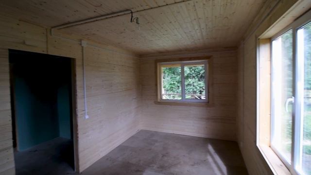 Обзор каркасного дома 6х8 м² с террасой 2×8 м² и мансардным этажом в п. Рощино | Каркасник под ключ смотреть онлайн