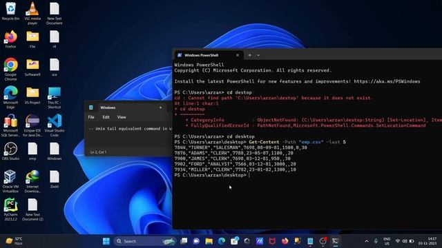 Unix tail command equivalent in Powershell смотреть онлайн