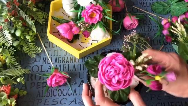 Букет из пионов Космос. Мыловарение. смотреть онлайн