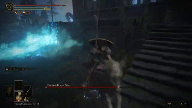 Elden Ring- Glintstone Dragon Adula- BOSS Fight- Bloodhound's Fang смотреть онлайн