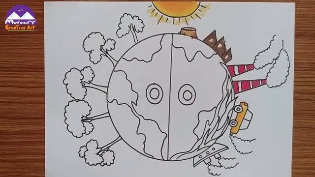 How To Draw Global Warming