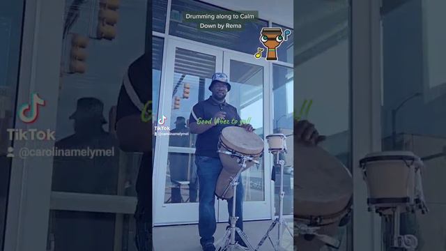 Jamming on the DJEMBE along to Calm Down by Rema. #afrobeats #calmdown #djembe #music #fun #drummin смотреть онлайн