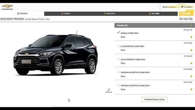 CHEVROLET TRACKER 2022 TABELA DE PREÇOS ATUALIZADADOS смотреть онлайн