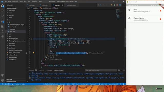 Delete data from firebase | Flutter firebase delete data #CRUD смотреть онлайн
