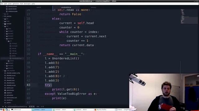 Genomgång kmom04 python del2 Exceptions смотреть онлайн