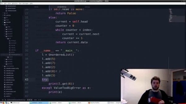 Genomgång kmom04 python del2 Exceptions