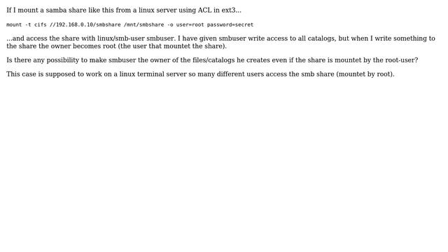 ACL in linux-based samba shares смотреть онлайн