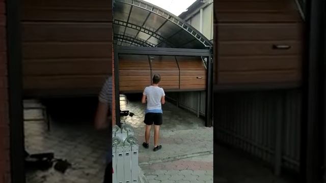 Секционые ворота с калиткой золотой дуб (umdom123.ru) смотреть онлайн