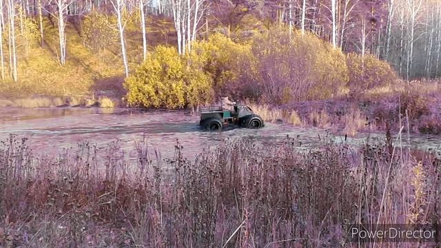 Новый Вездеход тест в заросшем глинистом пруду. смотреть онлайн