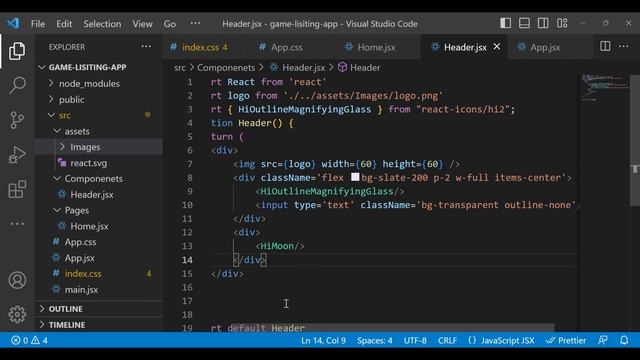 #5 Build Game Listing app with React Js, Tailwind CSS, Vite : Header смотреть онлайн