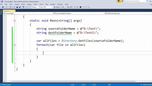 Move Multiple Files from one location to another in C# - Tutorial смотреть онлайн