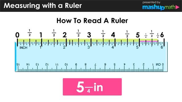 HOW TO USE A RULER TO MEASURE INCHES! смотреть онлайн