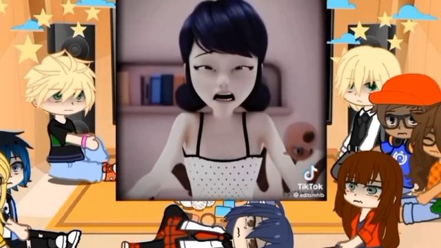 *mlb react to marinette's nightmare chat blanc*/part 1/2/ смотреть онлайн
