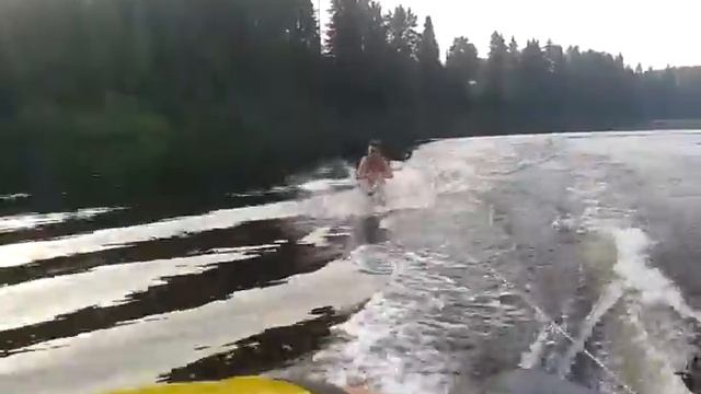 Самодельная доска из пластикового подоконника для катания по воде смотреть онлайн