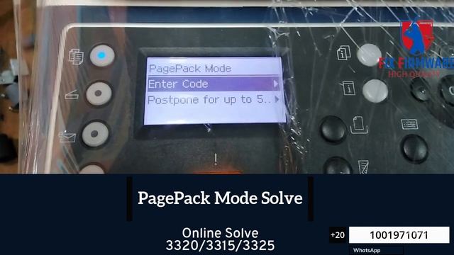 Page Pack Mode Solution for WC3315/WC3325/3320 смотреть онлайн