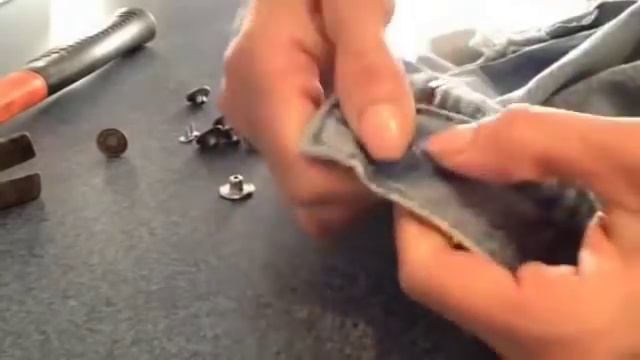 Replace a Jean Button- No Sew Jean Button - Easy смотреть онлайн