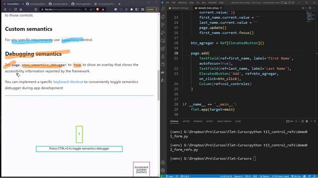 Flet Curso: 79 INTRO a Accesibilidad para Permitir a Usuarios Invidentes Poder Usar una Aplicación смотреть онлайн