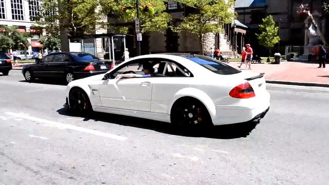 Tuned Mercedes CLK-63 Black Series loud and awesome sound смотреть онлайн
