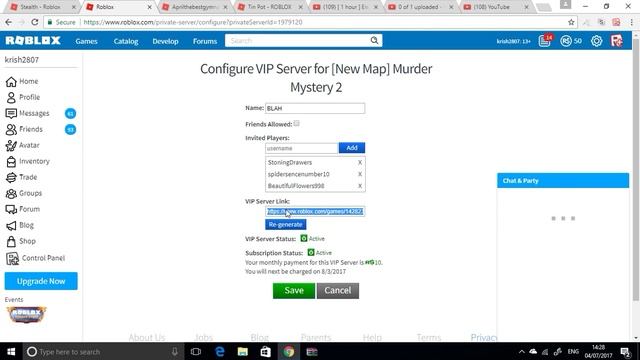 Free Murder Mystery VIP Server (Link In Desc For Join) смотреть онлайн