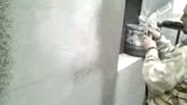 нанесение штукатурки (шуба) пневмопистолетом смотреть онлайн