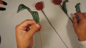 Тюльпаны из бисера Часть 2/Tulips from beads Part 2