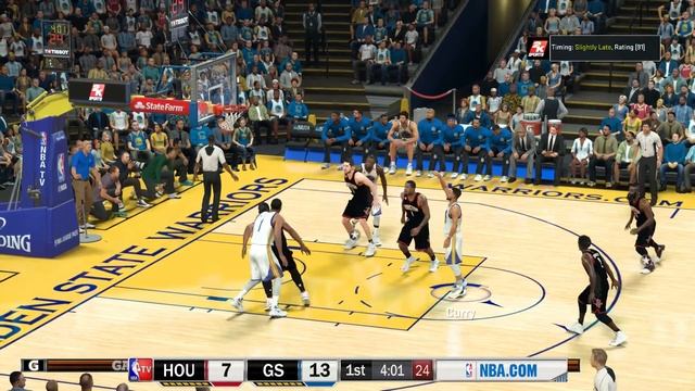 NBA 2K17 PC MOD Rockets vs Warriors 1st Quarter NBA TV MOD w/Download Link смотреть онлайн