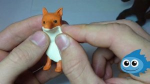 ЛИСА ИЗ ПЛАСТИЛИНА | ЛЕПКА ЖИВОТНЫХ - как слепить быстро лисичку FOX
