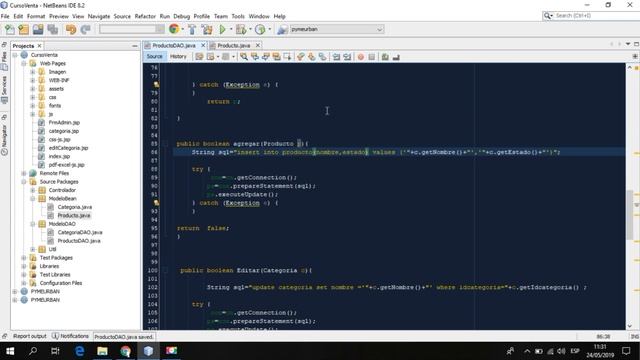 14 Producto Dao (CURSO DE sistema de ventas, java jsp, Servlet, MariaDB(mysql) ,POO). смотреть онлайн