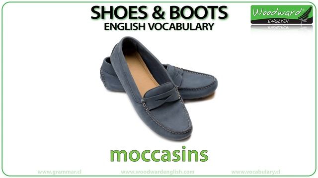English Vocabulary: Shoes And Boots - Types Of Footwear In English