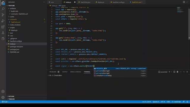Full Stack Blockchain/Web3 Development | Writing Backend Code | To-do-list Application | Part 3 смотреть онлайн