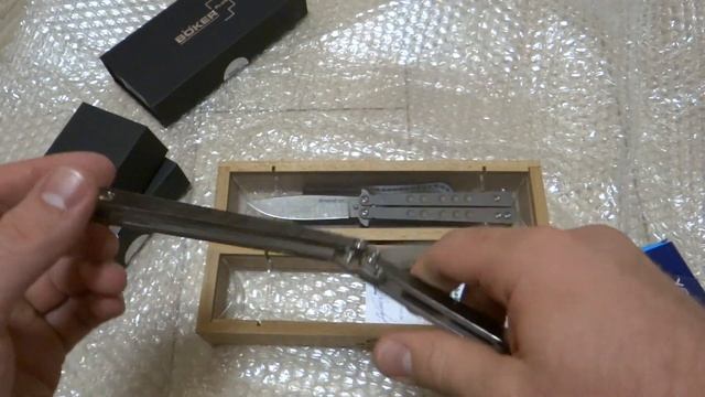 Много ножей- бабочек! Балисонги- Распаковка- unboxing 2019 смотреть онлайн