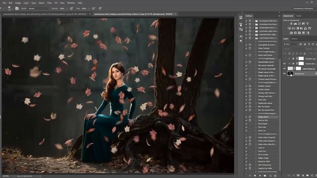 How to Add Leaf Overlays in Photoshop and PSE by Summerana смотреть онлайн