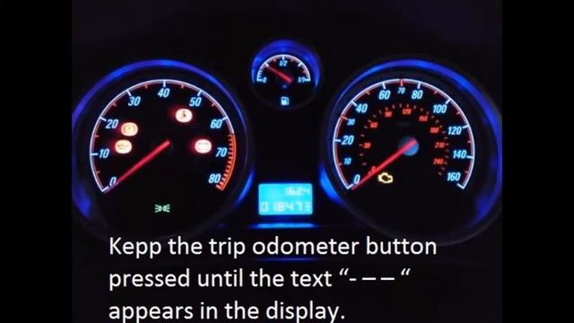 How to reset service light indicator Opel Astra G 1998 - 2006 смотреть онлайн