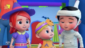 Halloween Wheels On The Bus | Spooky Bus Song For Babies | Nursery Rhymes and Kids Song