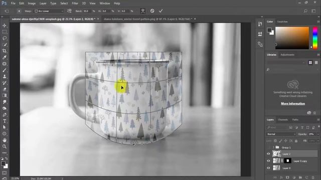 Wrap Images Around Objects in Photoshop cc 2021 смотреть онлайн