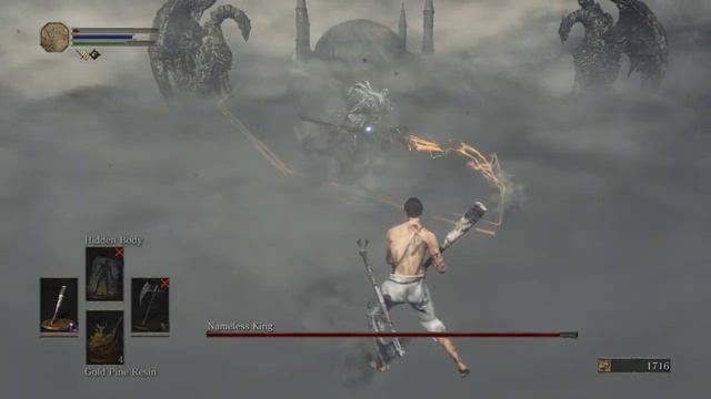 Dark Souls 3 - Nameless King SL1 No Roll/Block/Parry [Flawless] смотреть онлайн