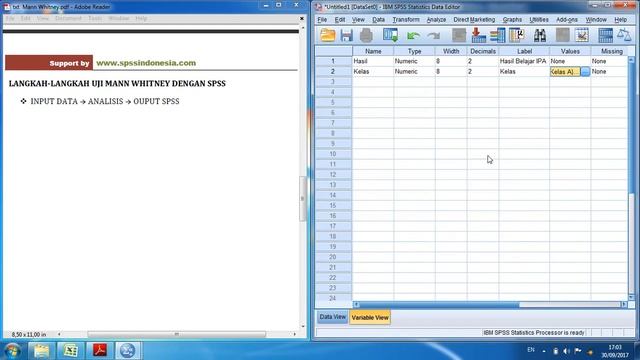 Cara Uji Mann Whitney Non Parametrik dengan SPSS Lengkap смотреть онлайн