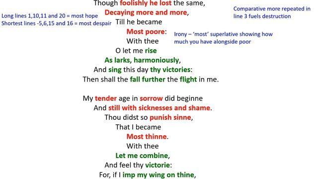 Easter Wings by George Herbert Analysis смотреть онлайн