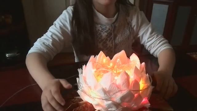 Кувшинка ночник из салфеток смотреть онлайн