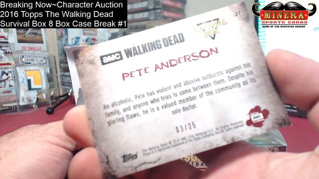 Character Auction~2016 Topps The Walking Dead Surival Box 8 Box Case Break #1 смотреть онлайн