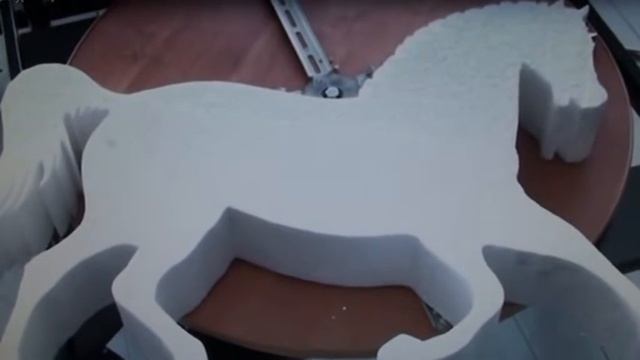 Работа станка фигурной резки пенопласта ФРП 2400-3D смотреть онлайн
