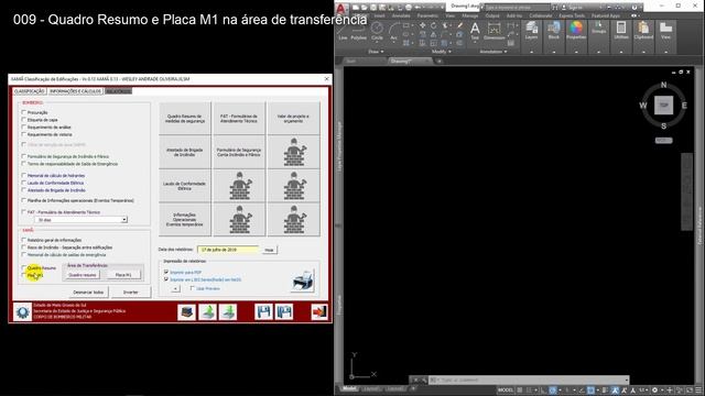 Quadro Resumo e Placa M1 em comunhão com o Autocad смотреть онлайн