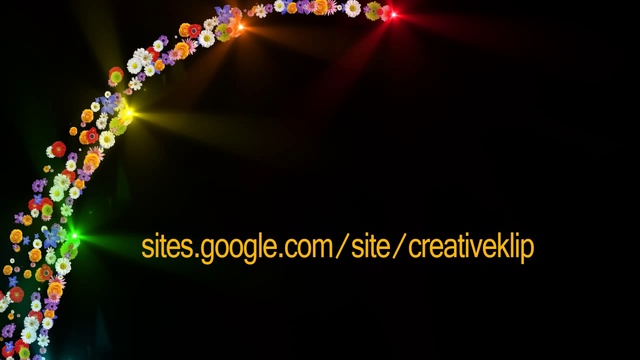 Футаж - цветочная радуга - Footage Floral Rainbow