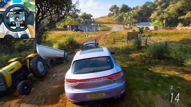 Porsche Macan Turbo 2019 OFFROAD - Forza Horizon 5 | Logitech g29 4K gameplay смотреть онлайн